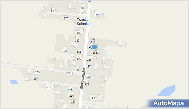 Żurada, Trzecia Kolonia, 88, mapa Żurada