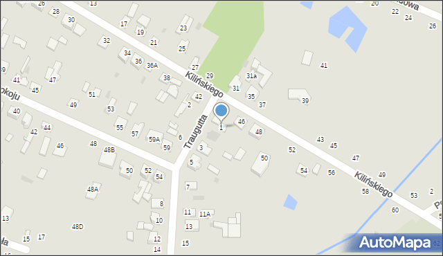 Zwoleń, Traugutta Romualda, gen., 1, mapa Zwoleń