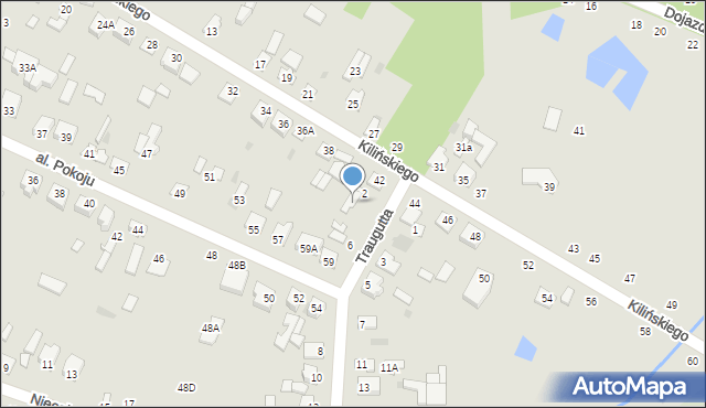 Zwoleń, Traugutta Romualda, gen., 4, mapa Zwoleń