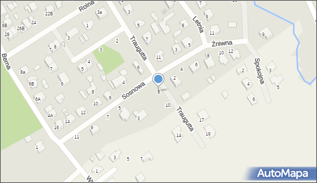 Żyrardów, Traugutta Romualda, gen., 8, mapa Żyrardów