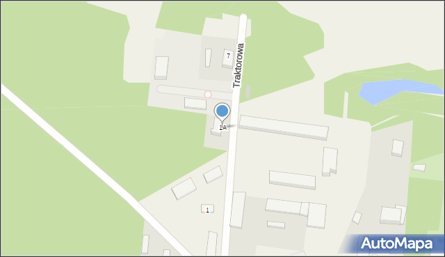 Żytno, Traktorowa, 1A, mapa Żytno