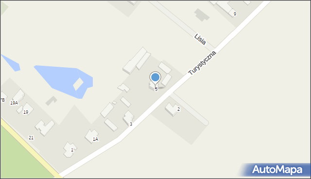 Aleksandrowo, Turystyczna, 5, mapa Aleksandrowo