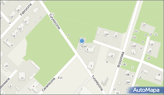 Andrespol, Turystyczna, 7, mapa Andrespol