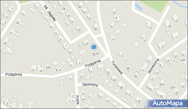 Barlinek, Tunelowa, 21, mapa Barlinek