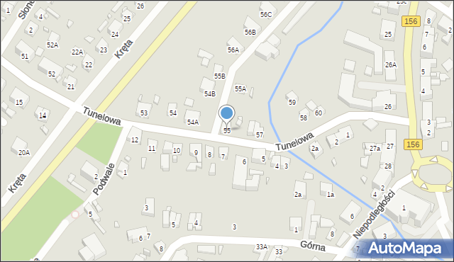 Barlinek, Tunelowa, 55, mapa Barlinek