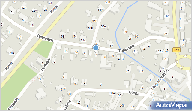 Barlinek, Tunelowa, 7, mapa Barlinek