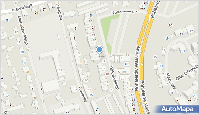 Bartoszyce, Turkowskiego, 15, mapa Bartoszyce