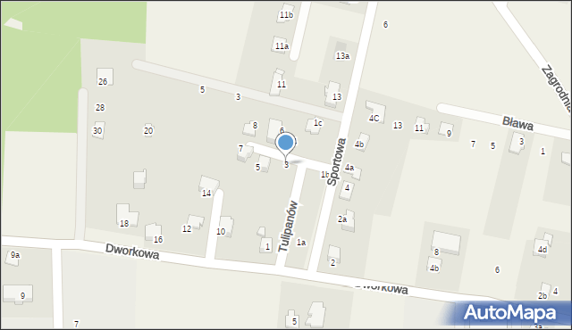 Bestwinka, Tulipanów, 3, mapa Bestwinka