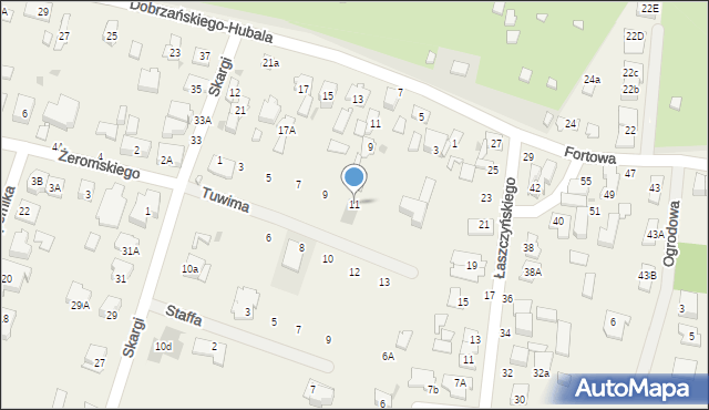 Blizne Jasińskiego, Tuwima Juliana, 11, mapa Blizne Jasińskiego