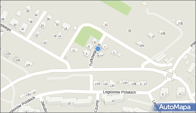 Bochnia, Turkowskiego Mariana, gen., 5, mapa Bochni