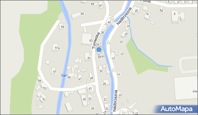 Bogatynia, Turowska, 32, mapa Bogatynia