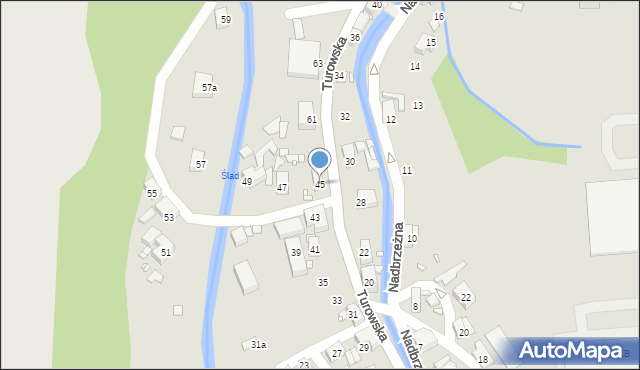 Bogatynia, Turowska, 45, mapa Bogatynia