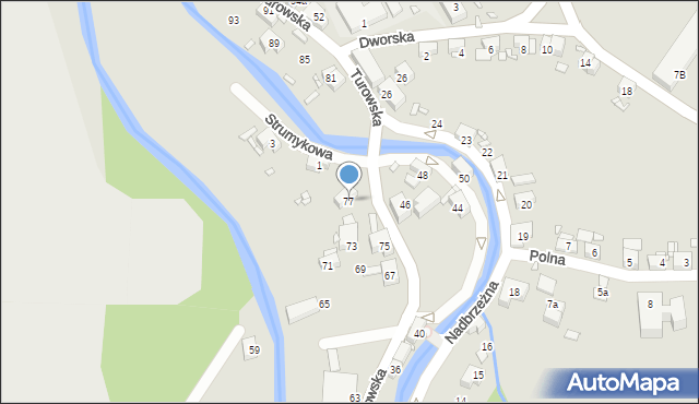 Bogatynia, Turowska, 77, mapa Bogatynia