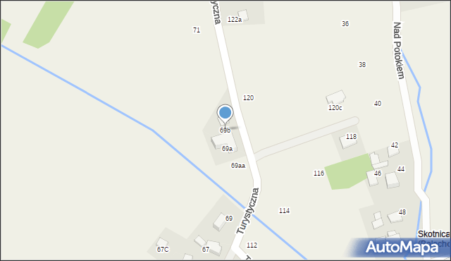 Bolechowice, Turystyczna, 69b, mapa Bolechowice