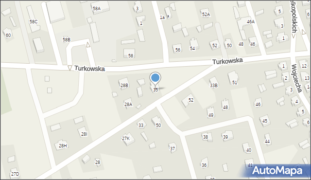 Brudzew, Turkowska, 35, mapa Brudzew