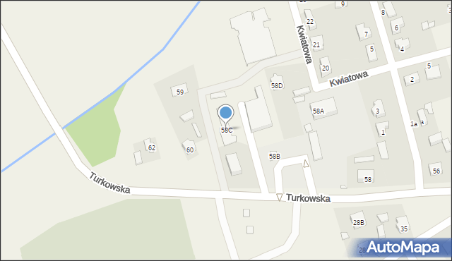 Brudzew, Turkowska, 58C, mapa Brudzew