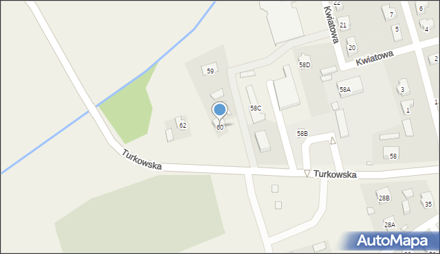 Brudzew, Turkowska, 60, mapa Brudzew