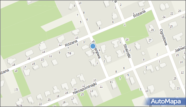 Bukowiec, Tulipanowa, 3, mapa Bukowiec