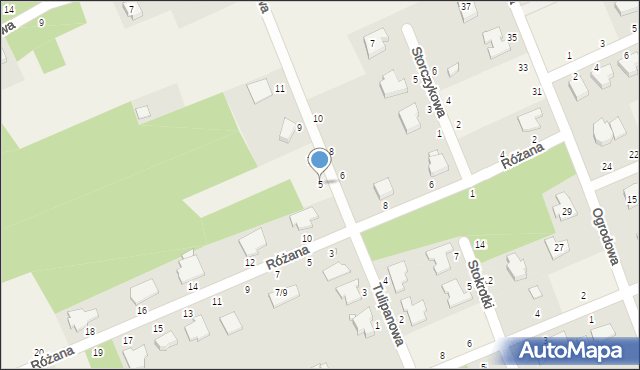 Bukowiec, Tulipanowa, 5, mapa Bukowiec