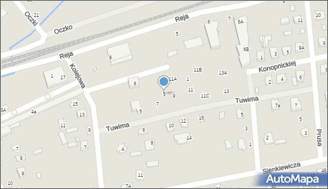 Cegłów, Tuwima Juliana, 3, mapa Cegłów