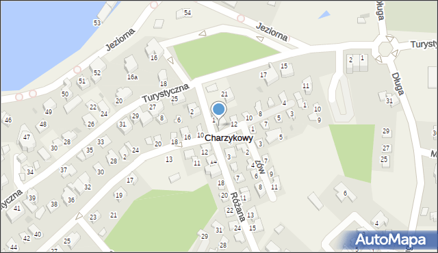 Charzykowy, Tulipanów, 14, mapa Charzykowy