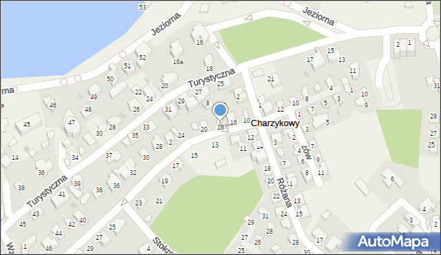 Charzykowy, Tulipanów, 18, mapa Charzykowy