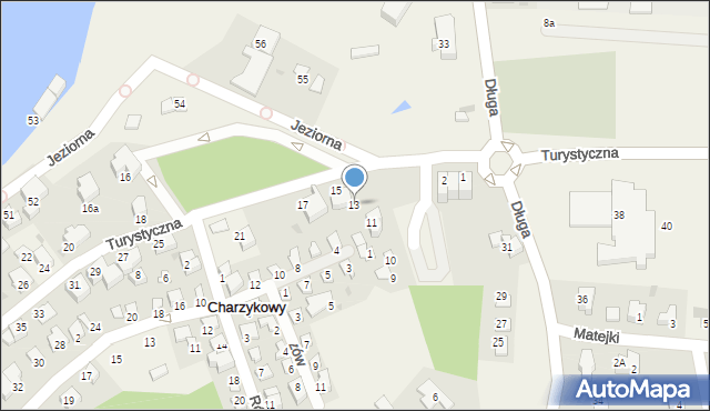 Charzykowy, Turystyczna, 13, mapa Charzykowy