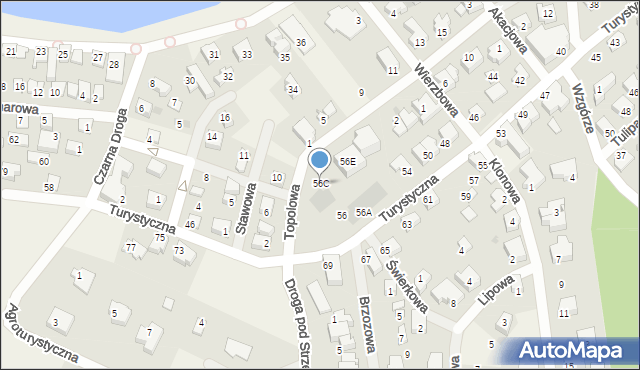 Charzykowy, Turystyczna, 56C, mapa Charzykowy