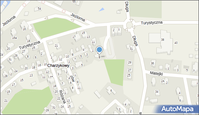 Charzykowy, Turystyczna, 9, mapa Charzykowy
