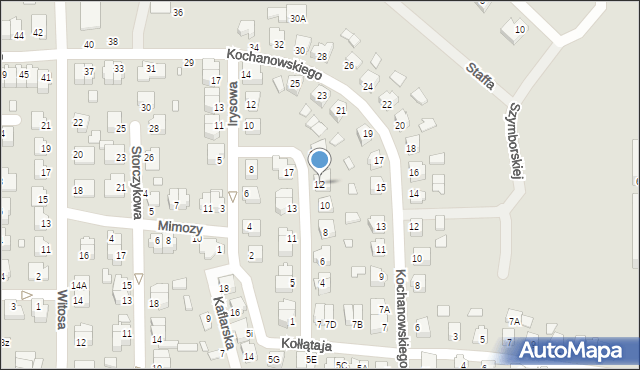 Chełm, Tulipanowa, 12, mapa Chełma