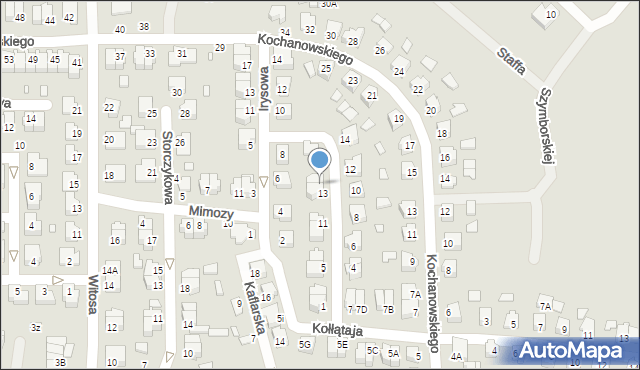 Chełm, Tulipanowa, 15, mapa Chełma