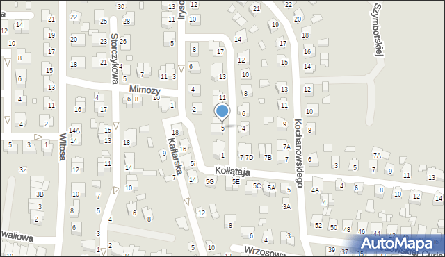 Chełm, Tulipanowa, 5, mapa Chełma