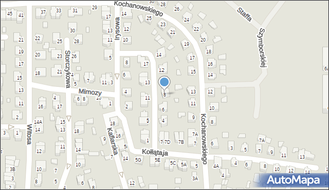 Chełm, Tulipanowa, 8, mapa Chełma