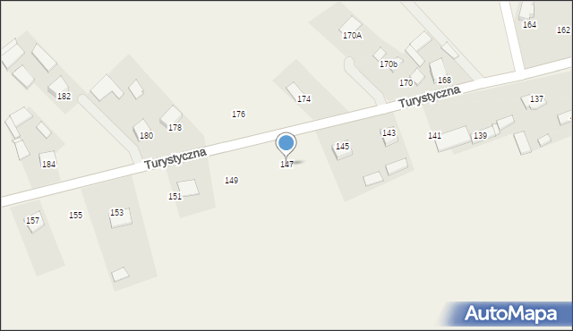 Chełmce, Turystyczna, 147, mapa Chełmce