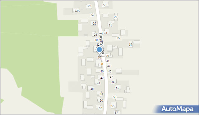 Chełmce, Turystyczna, 36, mapa Chełmce