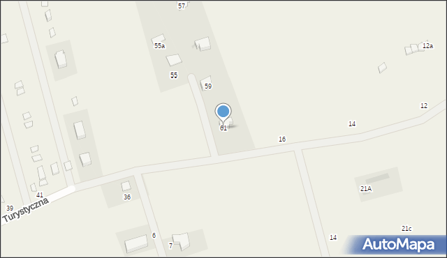 Chłopy, Turystyczna, 61, mapa Chłopy