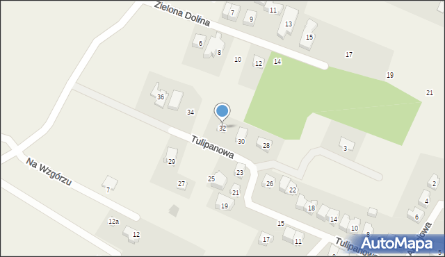 Chmielno, Tulipanowa, 32, mapa Chmielno