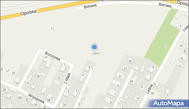 Chrząstowice, Turawska, 7, mapa Chrząstowice