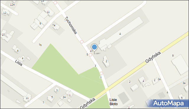 Chwaszczyno, Tuchomska, 6, mapa Chwaszczyno