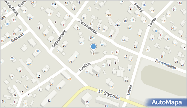 Ciechanów, Tuwima Juliana, 3, mapa Ciechanów