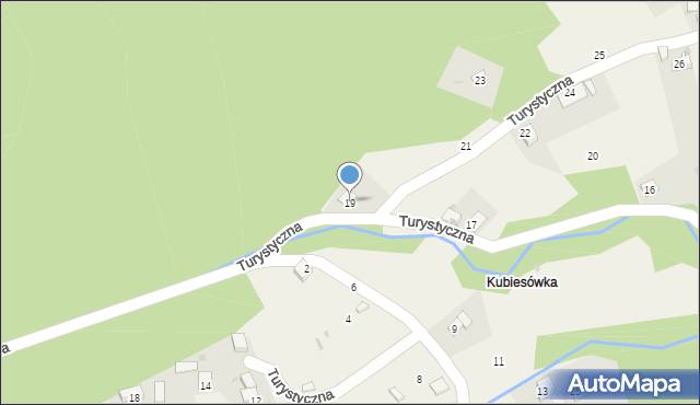 Cisiec, Turystyczna, 19, mapa Cisiec