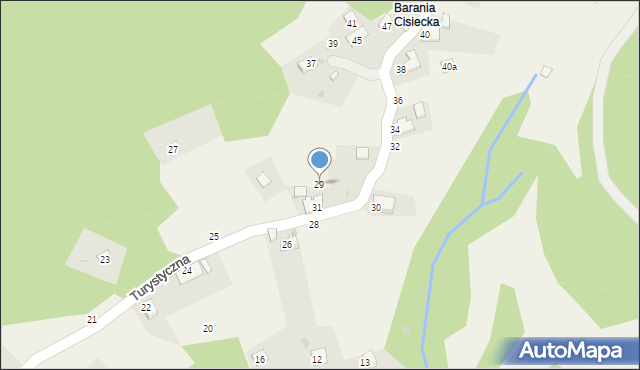 Cisiec, Turystyczna, 29, mapa Cisiec