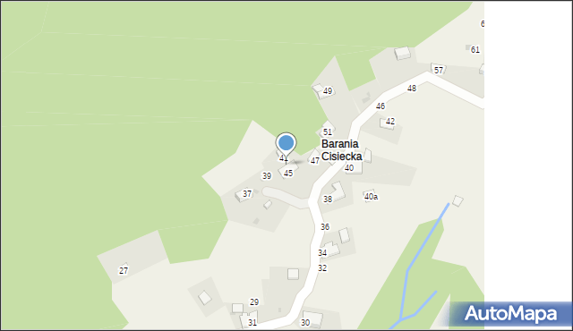 Cisiec, Turystyczna, 43, mapa Cisiec