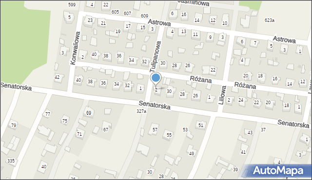 Cmolas, Tulipanowa, 2, mapa Cmolas