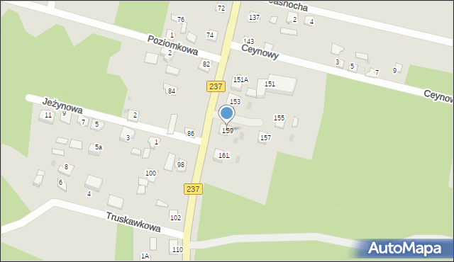 Czersk, Tucholska, 159, mapa Czersk