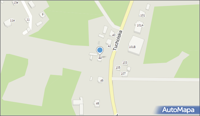 Czersk, Tucholska, 44, mapa Czersk