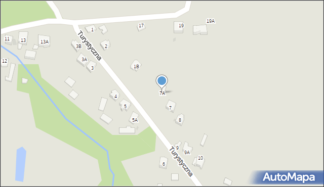Dąbrowa Górnicza, Turystyczna, 7A, mapa Dąbrowa Górnicza