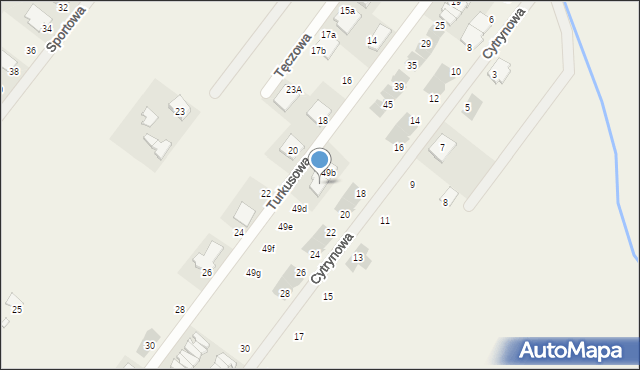 Dachowa, Turkusowa, 49c, mapa Dachowa