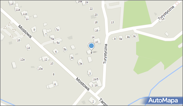 Dobczyce, Turystyczna, 8, mapa Dobczyce