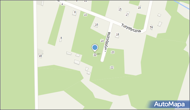 Dobieszyn, Turystyczna, 12, mapa Dobieszyn